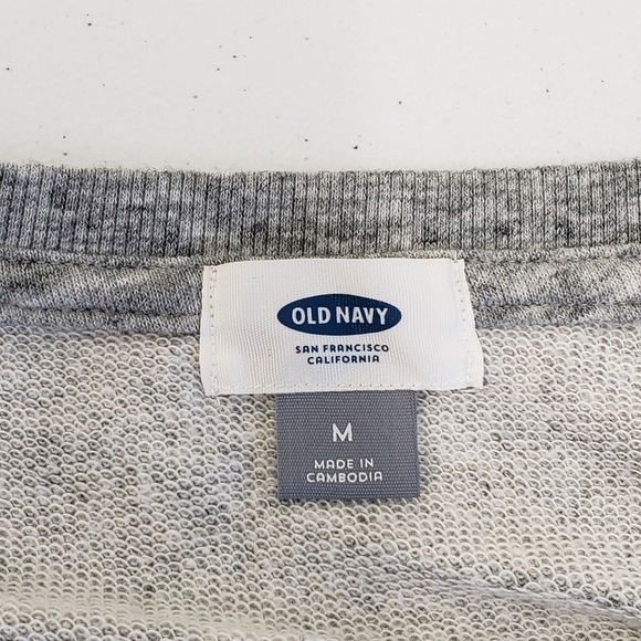 Old Navy Womens Hello There Gray Sweatshirt Size Medium - Picture 4 of 5